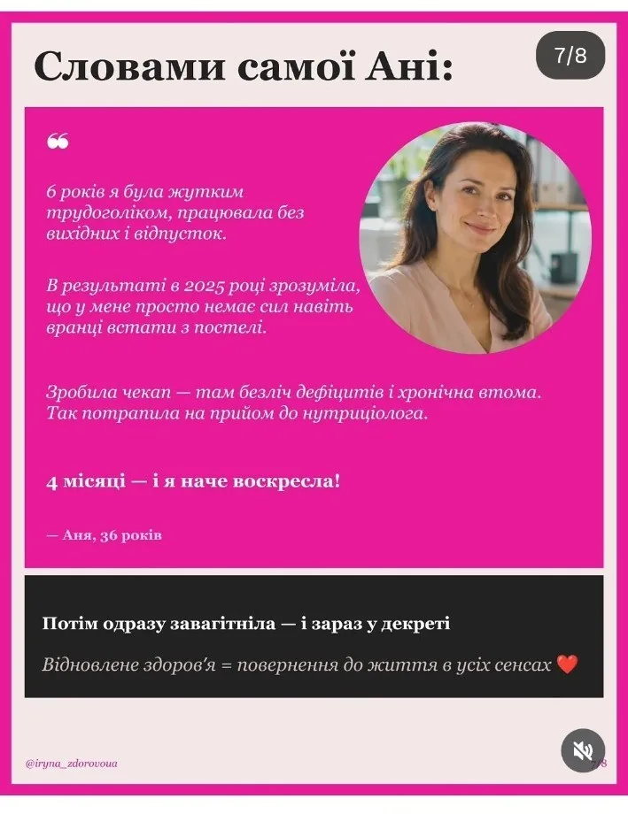 Словами самої Ані — повний відгук